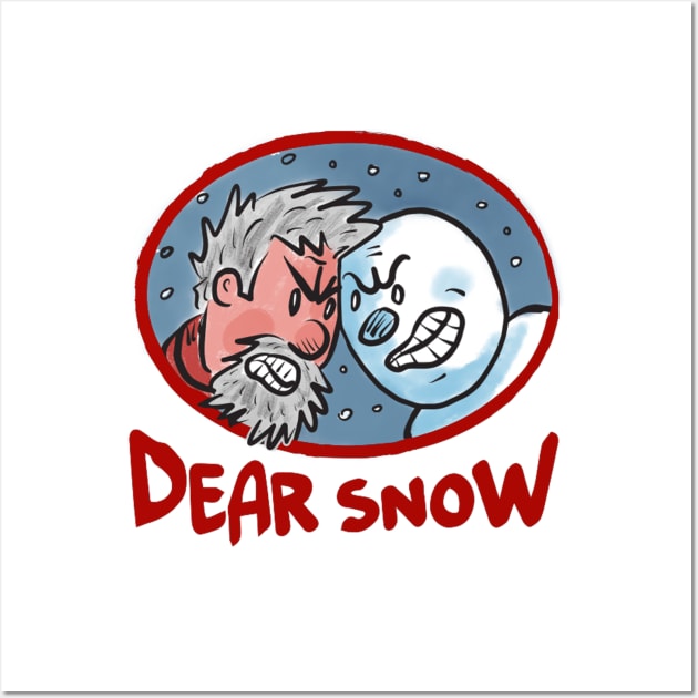 Dear Snow (Color) Wall Art by MikeBrennanAD